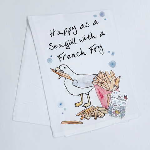 SEAGULL FRENCH FRY TOWEL