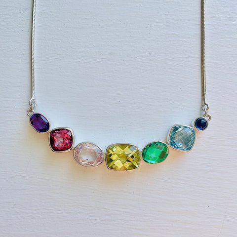 RAINBOW BAR NECKLACE