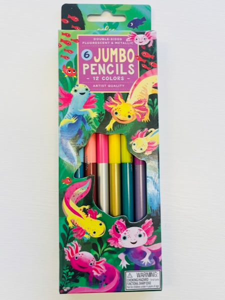 Eeboo - Colored Pencils Robot Metallic (6-pack) – Flyby Provisions