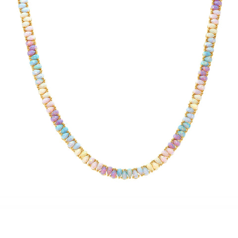 GOLD OPAL DANCING DREAMS TENNIS NECKLACE
