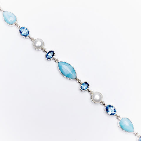 LARIMAR LINK BRACELET