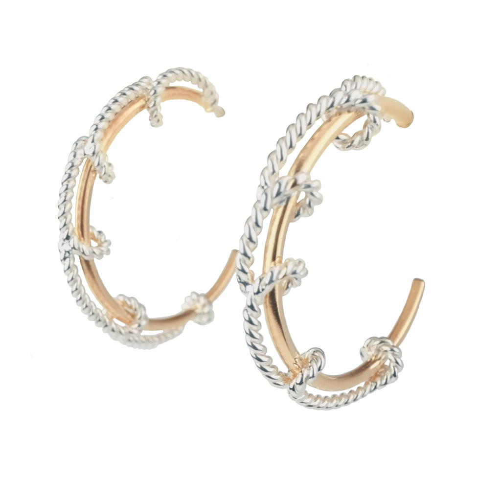 MICHOU ROPING HOOP EARRING