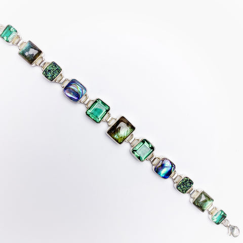LABRADORITE STATEMENT BRACELET