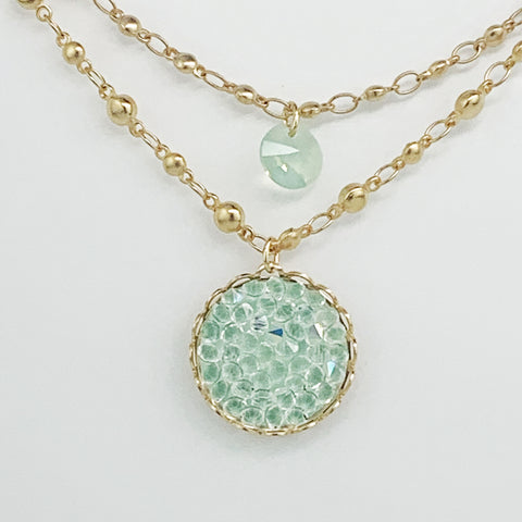 SWAROVSKI ROCK LAYERED NECKLACE
