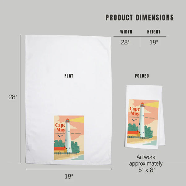 Cape May Lighthouse Kitchen Towel