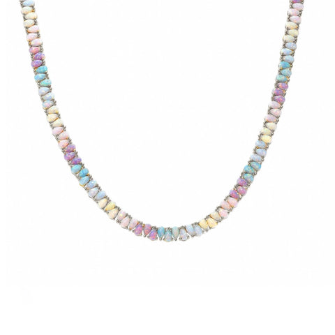 SILVER OPAL DANCING DREAMS TENNIS NECKLACE