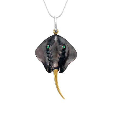 CARVED RAY NECKLACE