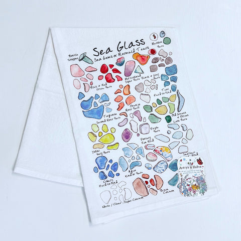 SEA GLASS IDENTIFICATION TOWEL
