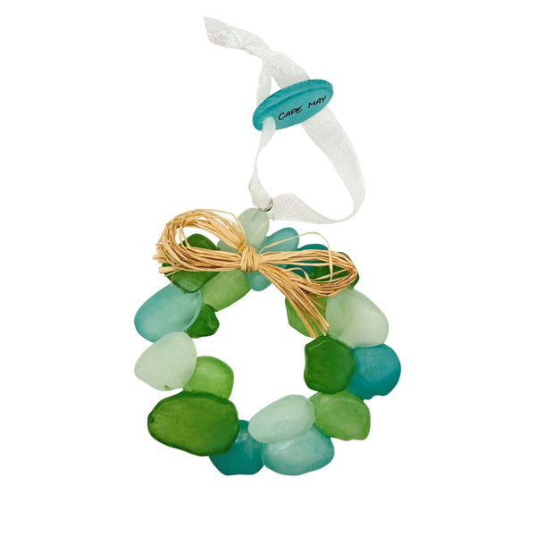 SEAGLASS WREATH ORNAMENT