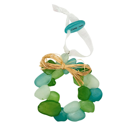 SEAGLASS WREATH ORNAMENT