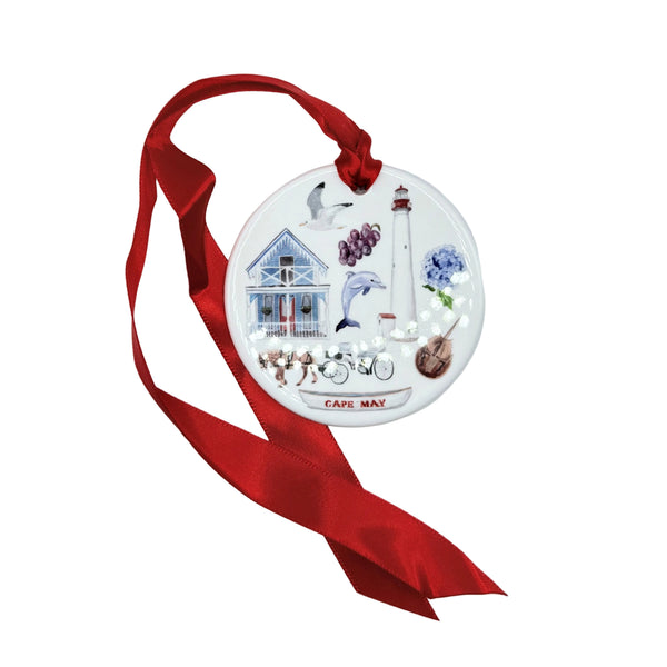 CERAMIC CAPE MAY ORNAMENT