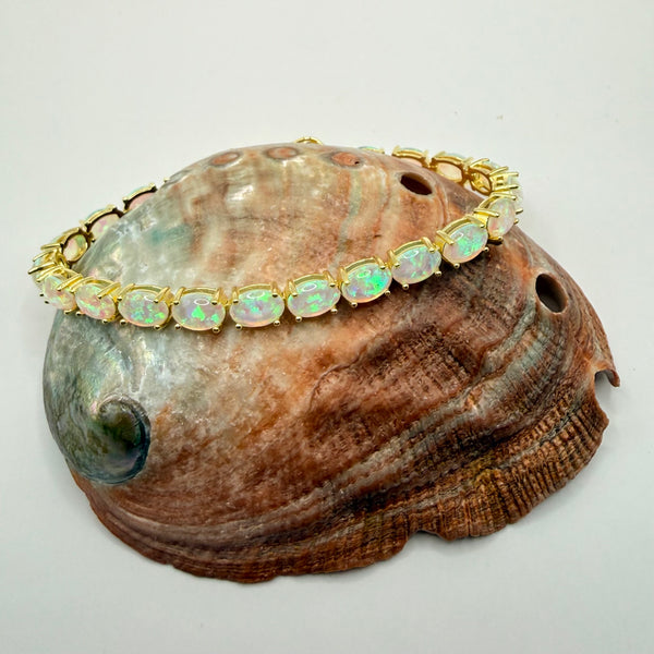 ETERNAL BLUE OPAL TENNIS BRACELET