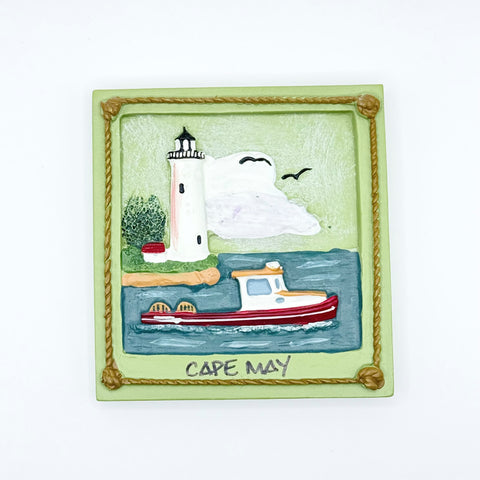 LIGHTHOUSE AND BOAT MAGNET