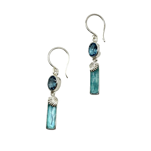 SCALLOP BAR EARRINGS