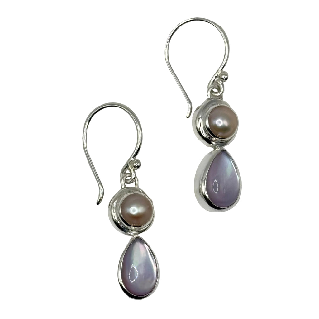 PINK DOUBLE DROP EARRINGS