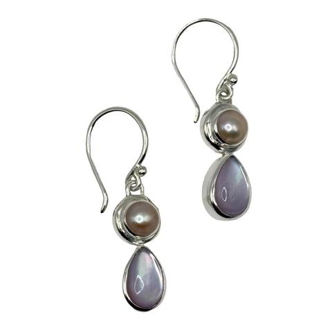 PINK DOUBLE DROP EARRINGS