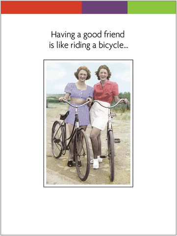 RIDING A BICYCLE BIRTHDAY CARD