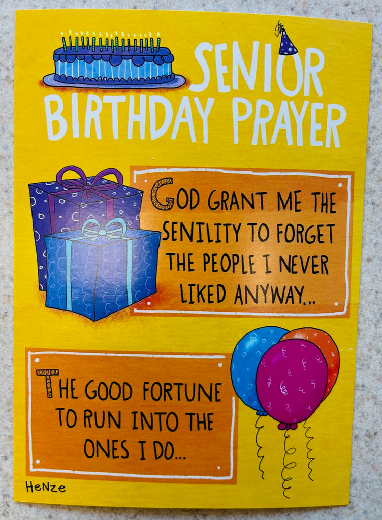 SENIOR BIRTHDAY PRAYER