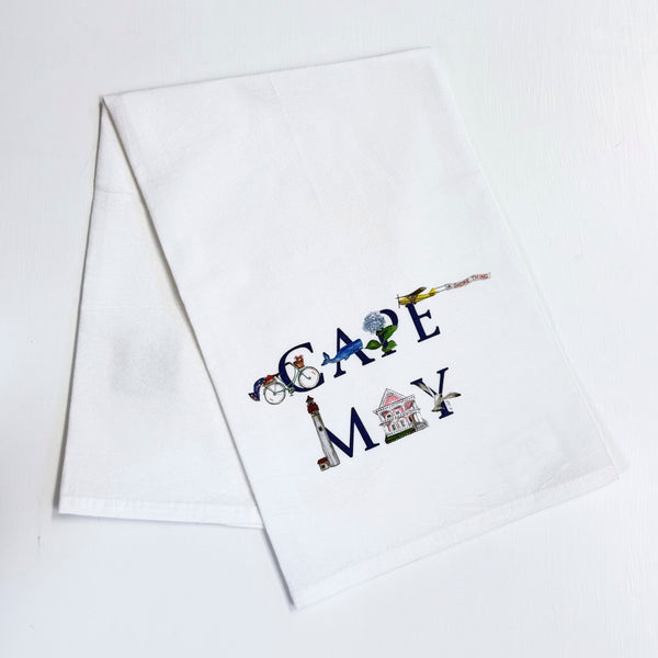 CAPE MAY ICONS TOWEL