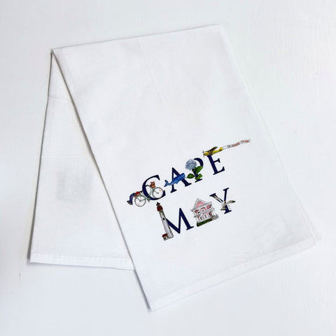 CAPE MAY ICONS TOWEL