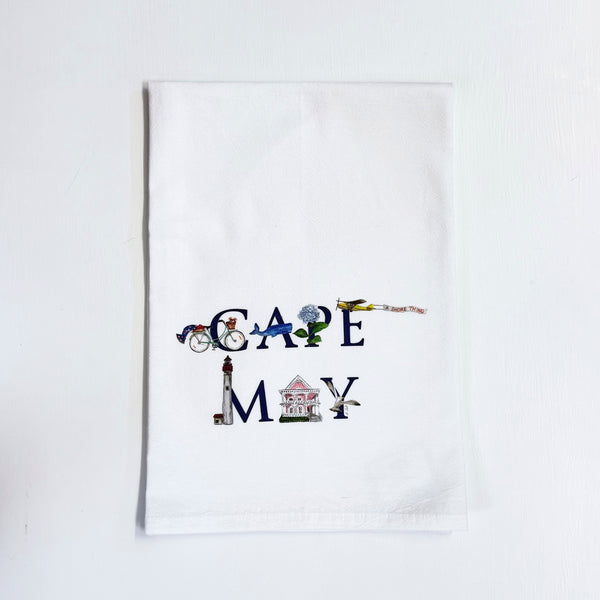CAPE MAY ICONS TOWEL