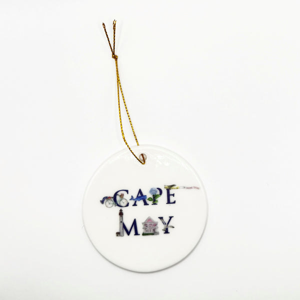 CERAMIC CAPE MAY ORNAMENT