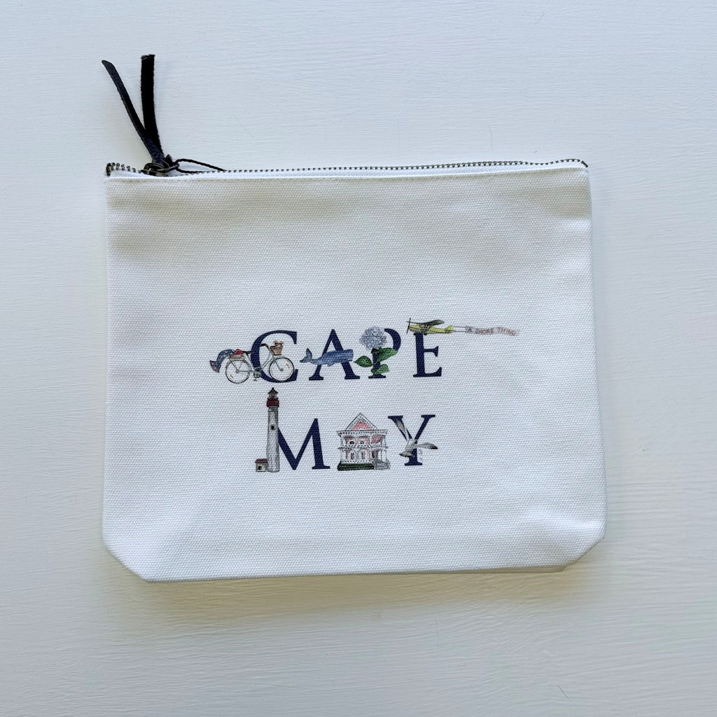 CAPE MAY ICONS POUCH LARGE