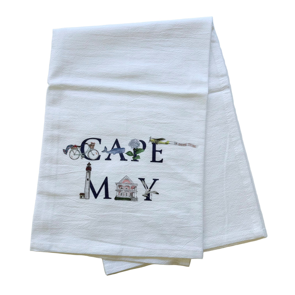 CAPE MAY ICONS TOWEL