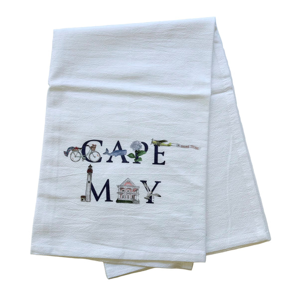 CAPE MAY ICONS TOWEL