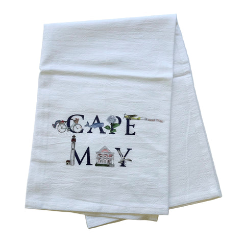 CAPE MAY ICONS TOWEL