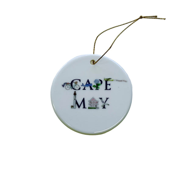 CERAMIC CAPE MAY ORNAMENT