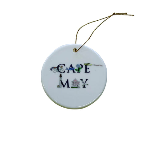 CERAMIC CAPE MAY ORNAMENT
