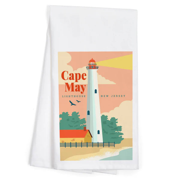 Cape May Lighthouse Kitchen Towel