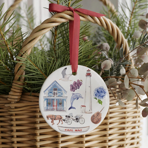 CERAMIC CAPE MAY ORNAMENT