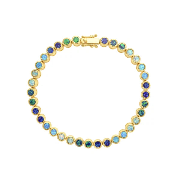 BLUE OPAL OMBRE TENNIS BRACELET