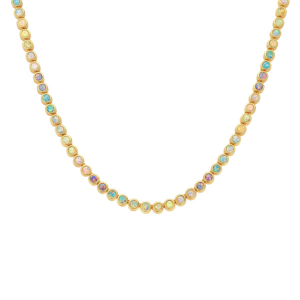 OPAL ROUNDS TENNIS NECKLACE