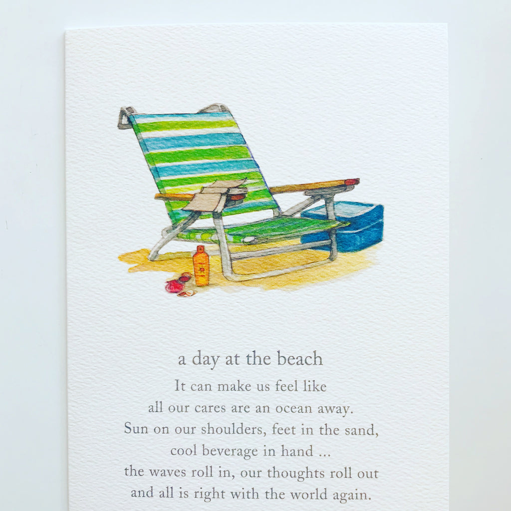 BEACH CHAIR W/ TEXT - BIRTHDAY