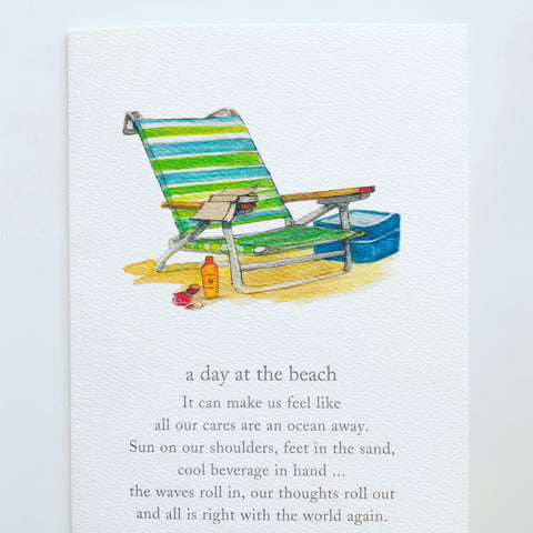 BEACH CHAIR W/ TEXT - BIRTHDAY