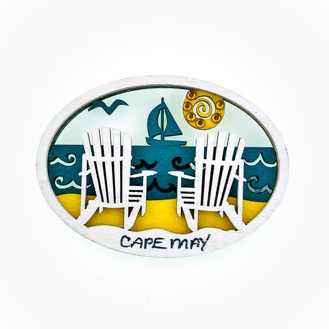 Coastal Collage Magnet