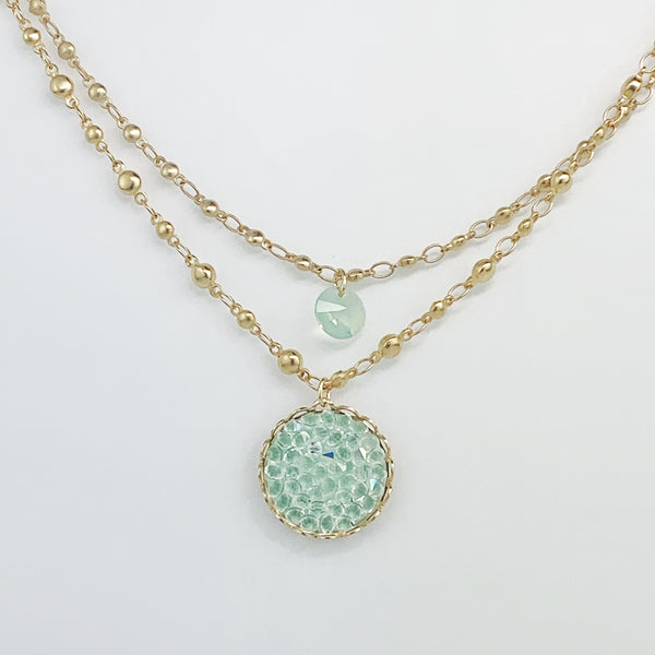 SWAROVSKI ROCK LAYERED NECK