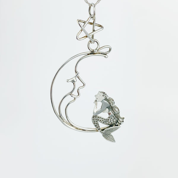 Wish Mermaid w/ Wire Moon