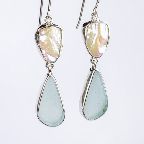 PEARL & SEAGLASS DROPS