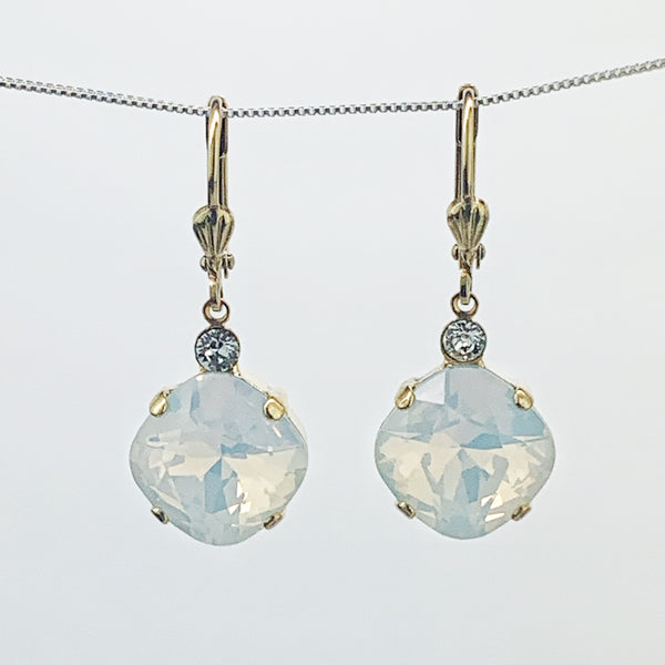 OPAL W CRYSTAL GOLD DROP