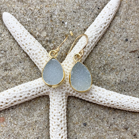 Druzy Teardrop Earring