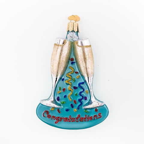 Champagne Toast Ornament