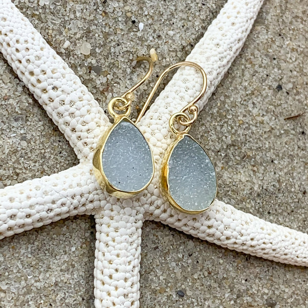 Druzy Teardrop Earring