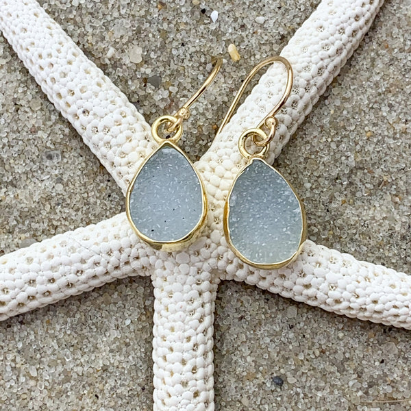 Druzy Teardrop Earring